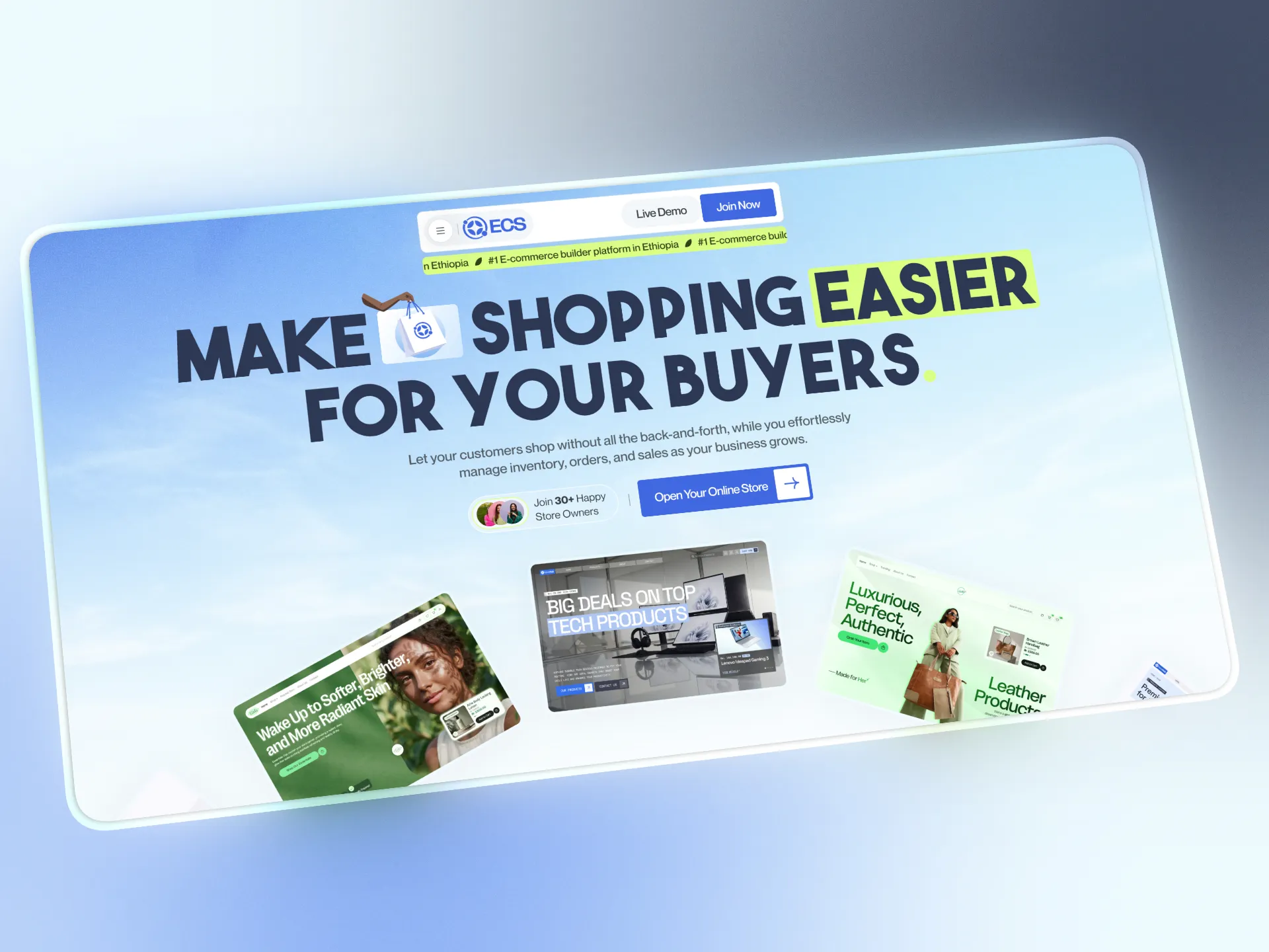 ECS Ecommerce Builder